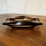 Smoked glass ashtray