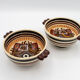 Quimper ceramic bowls signed Fouillen