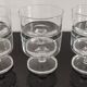 Set of 6 glasses of champagne Cavalier Luminarc transparent vintage 70'S