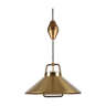 Danish brass hanging lamp by Frits Schlegel for Lyfa
