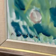 Original Swedish Oil on Canvas – “Friends” by Nils Sewerin – Vintage & Framed