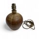 Pyrite sandstone ball lamp base, La borne Tiffoche Deblander style