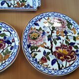 Gien peony dessert service 15 pieces