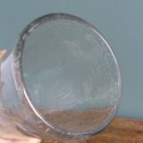 Bubble glass cylinder vase