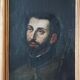 Ancient painting of Saint Francis Xavier - Italian school, late 17th century