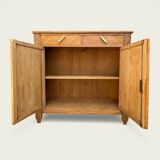 Art Deco buffet in raw and solid oak, 1935.