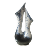 Sculptural ceramic vase Alpho (Alphonse Mouton) 24 cm