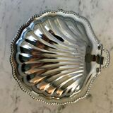 Pocket tray shell silver metal 60s-70s