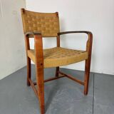 High quality Scandinavian Style Wood and Rope Armchair, 1970s