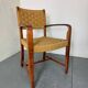 High quality Scandinavian Style Wood and Rope Armchair, 1970s