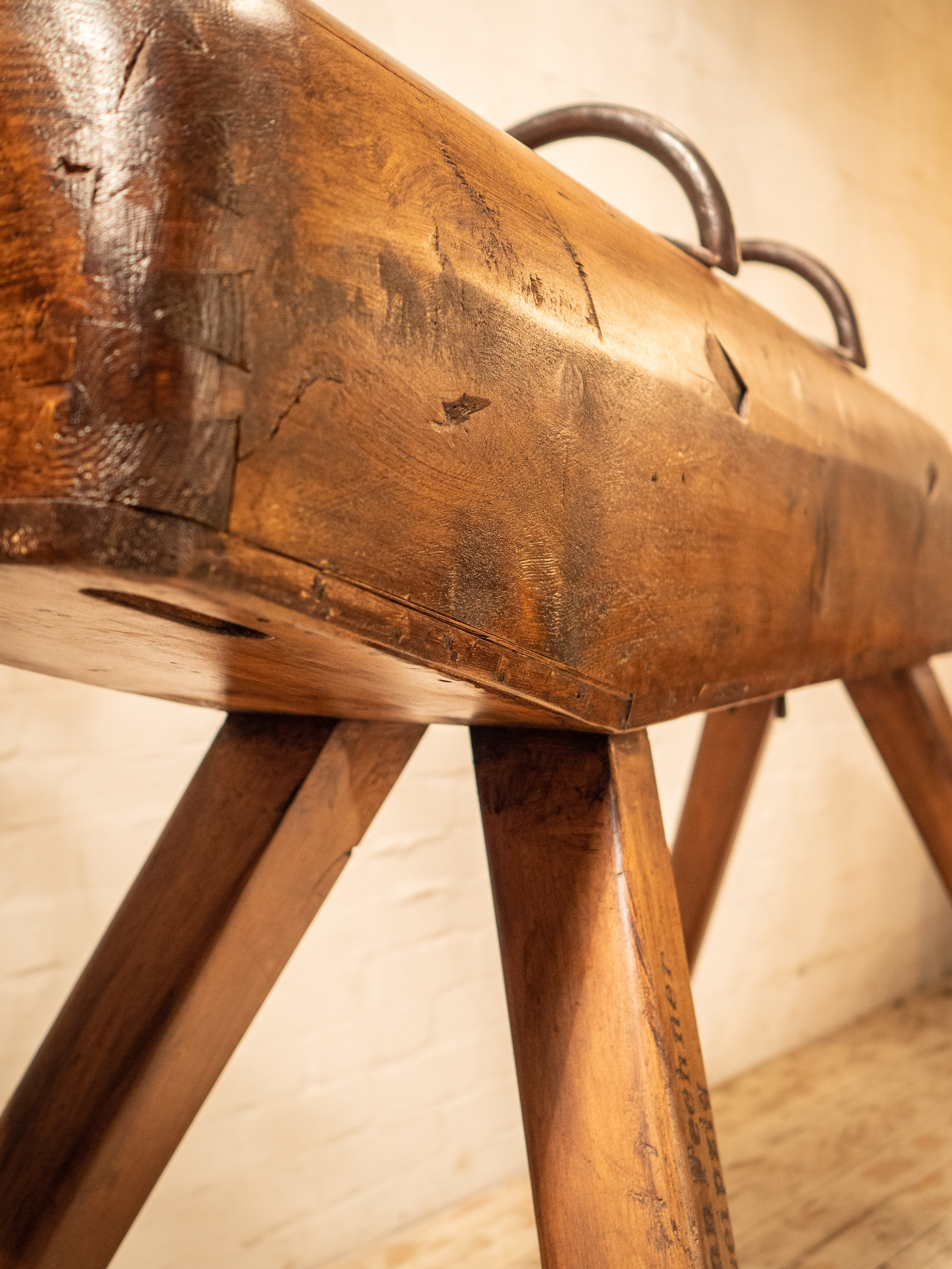 Vintage gym horse wood