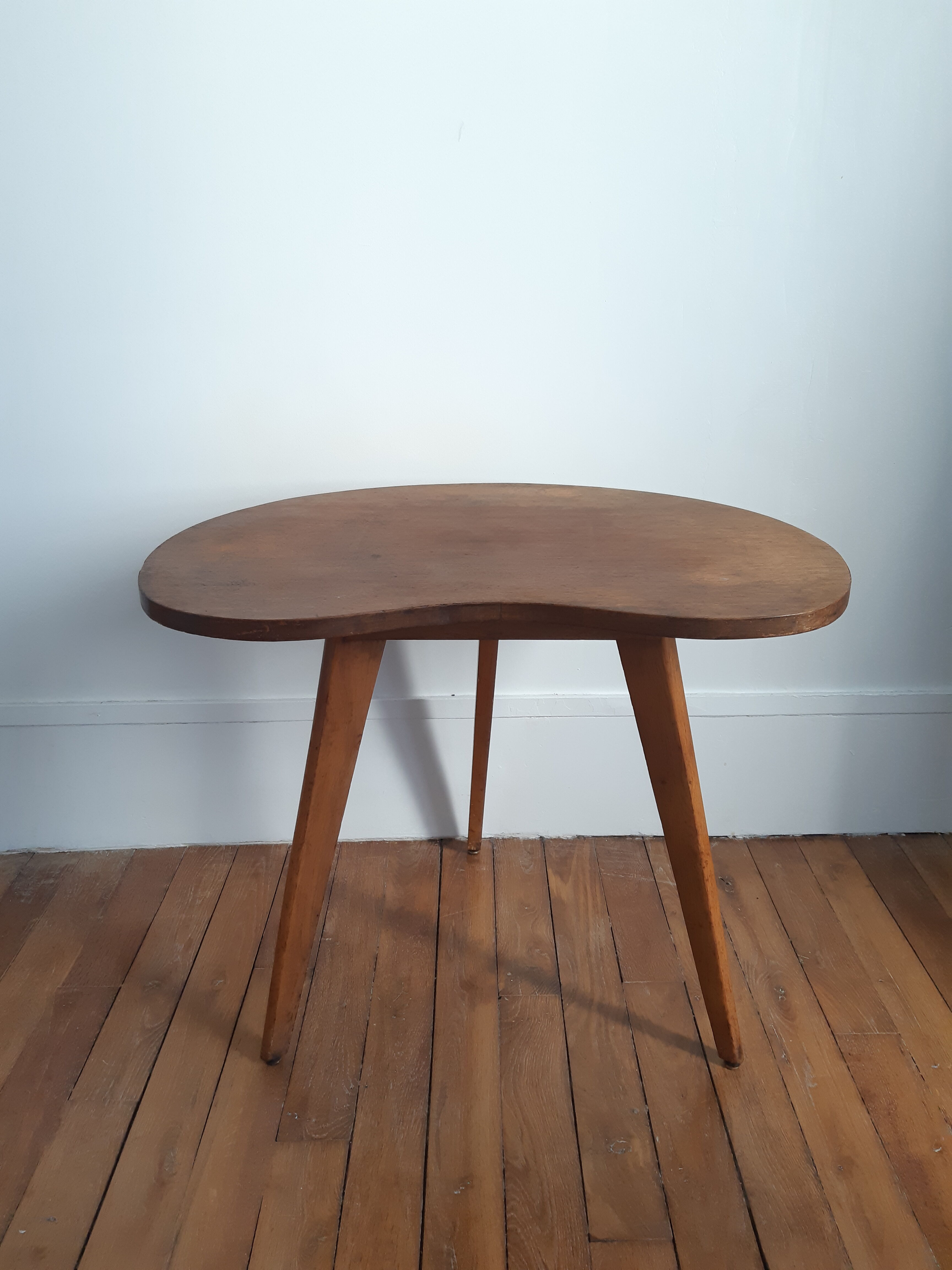 Vintage compass foot coffee table