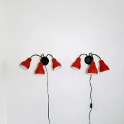 3-Armed Wall Lamp By H. Busquet For Hala Zeist, The Netherlands, 1950S