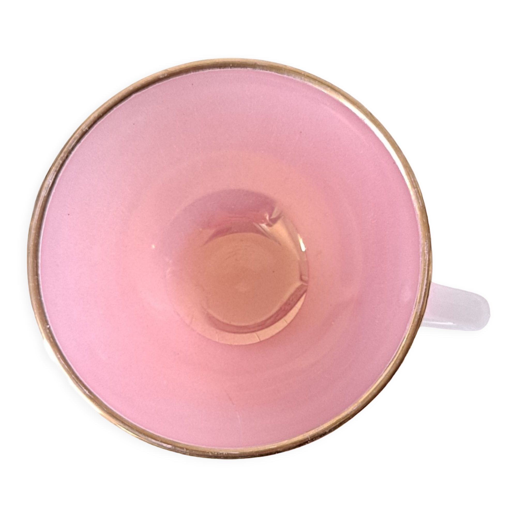 Iridescent pink Arcopal cup