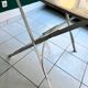 Wrought iron folding garden table