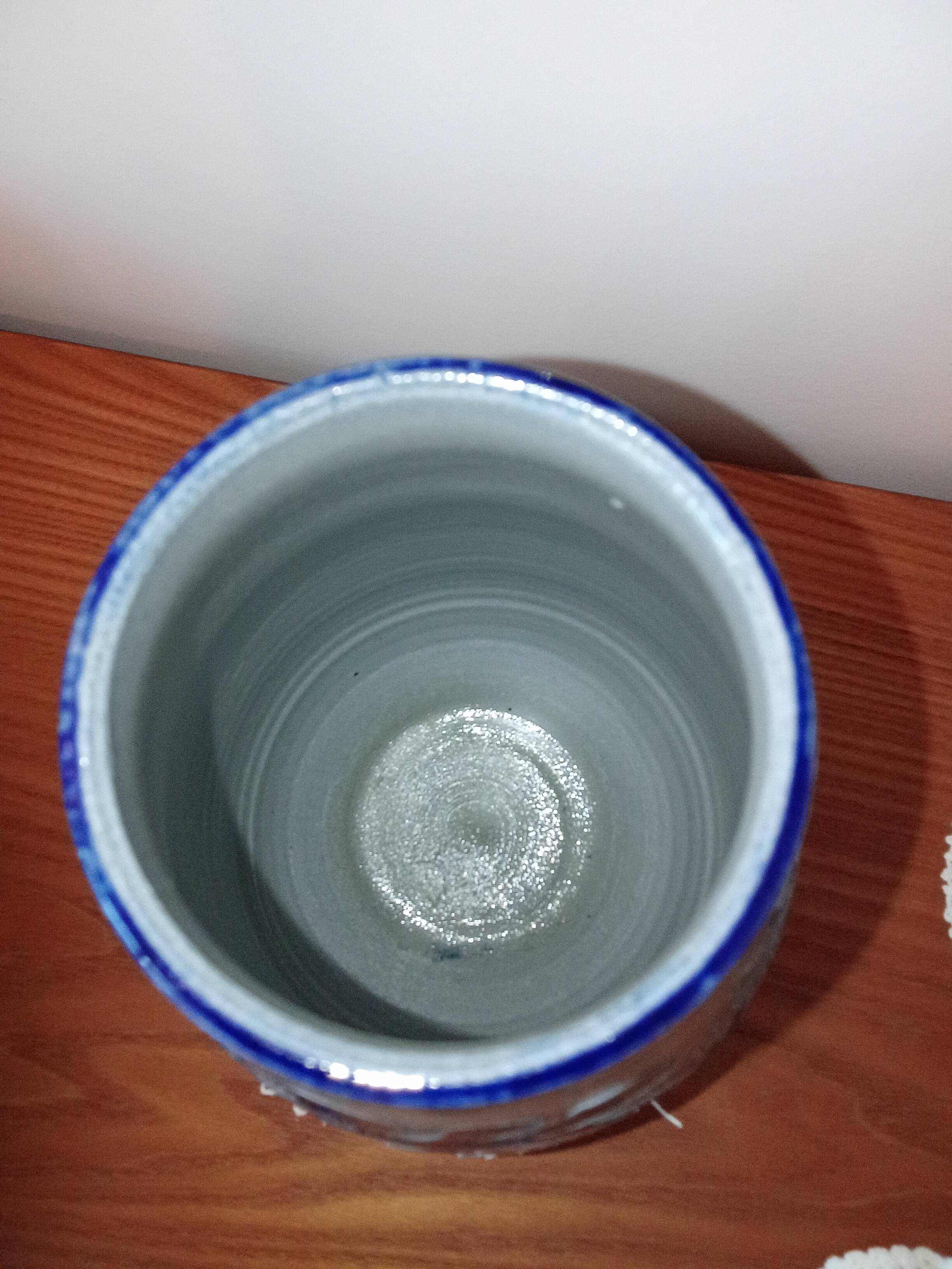Salt-glazed stoneware vase from Alsace - Betschdorf (Signed Fortuné Schmitter)