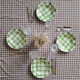 La Redoute x Selency set of 4 semi-deep green plates