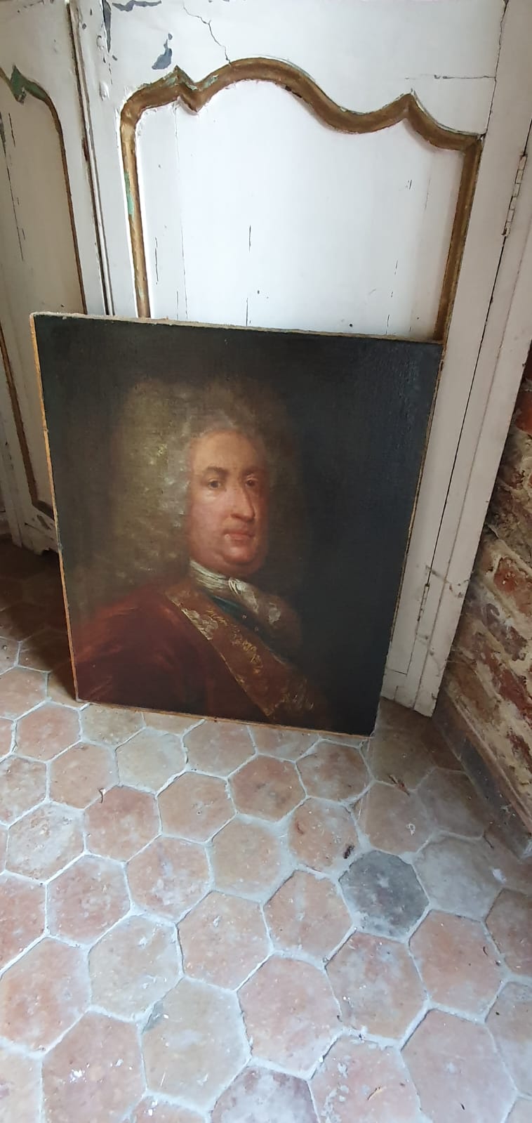 Portrait aristocrat era late louis XIV early louis XV
