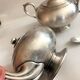 Vintage Buenos Aires silver metal coffee tea set with hallmarks