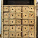 Ancient Chinese apothecary furniture calligraphed