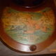 Desserte bar mappemonde globe terrestre  roulette vintage