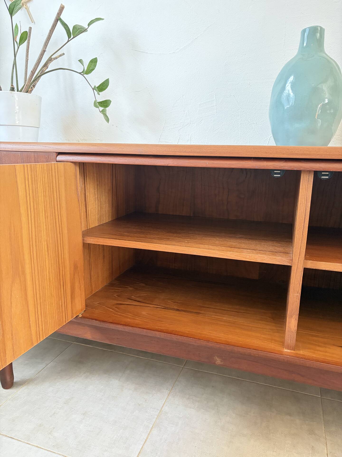 Vintage teak enfilade from the 1960s.