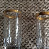 Series of 6 vintage glasses