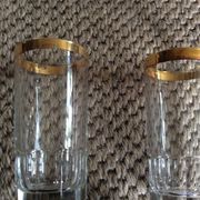 Series of 6 vintage glasses