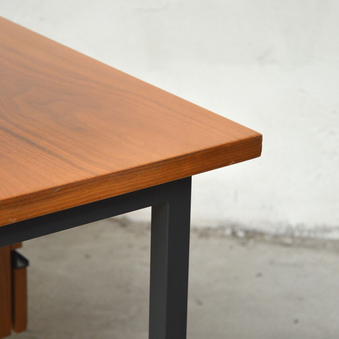 Desk wood and metal, 1970
