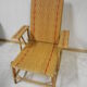 Wicker and rattan lounger