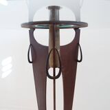 Vincent wegnez sculptural bronze and glass console table - belgium 20th