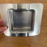 Vintage stainless steel ashtray and pocket tray