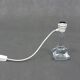 Lampe de table en verre de Daum, années 1960