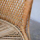 Vintage rattan armchair