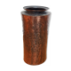 Brutalist Hammered Copper Vase by László Dömötör, Hungary, 1970s
