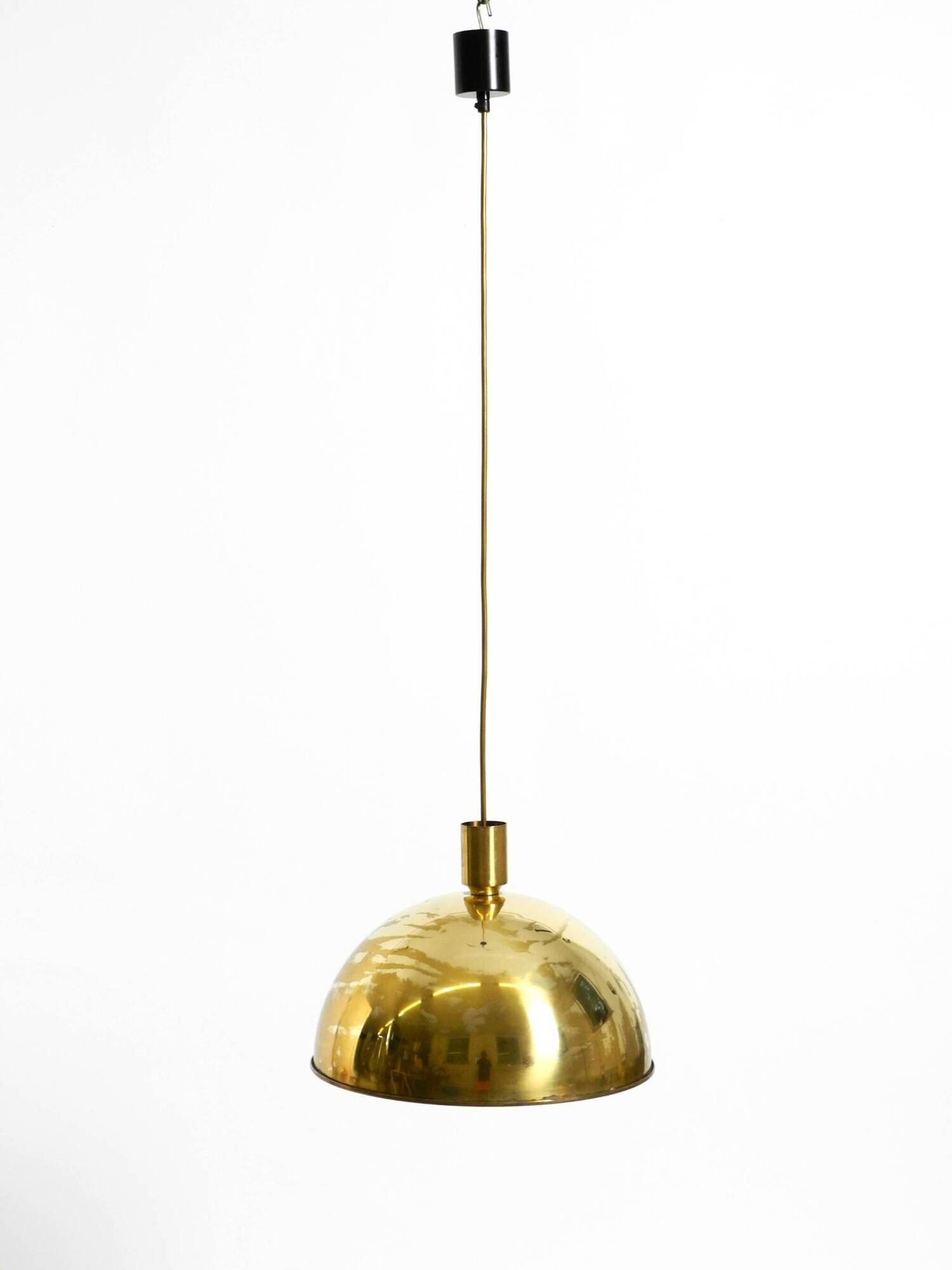 Original Florian Schulz brass pendant lamp | Model "Posa" | 1970s