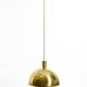 Original Florian Schulz brass pendant lamp | Model "Posa" | 1970s