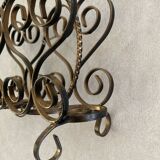 60s magazine rack in gold metal