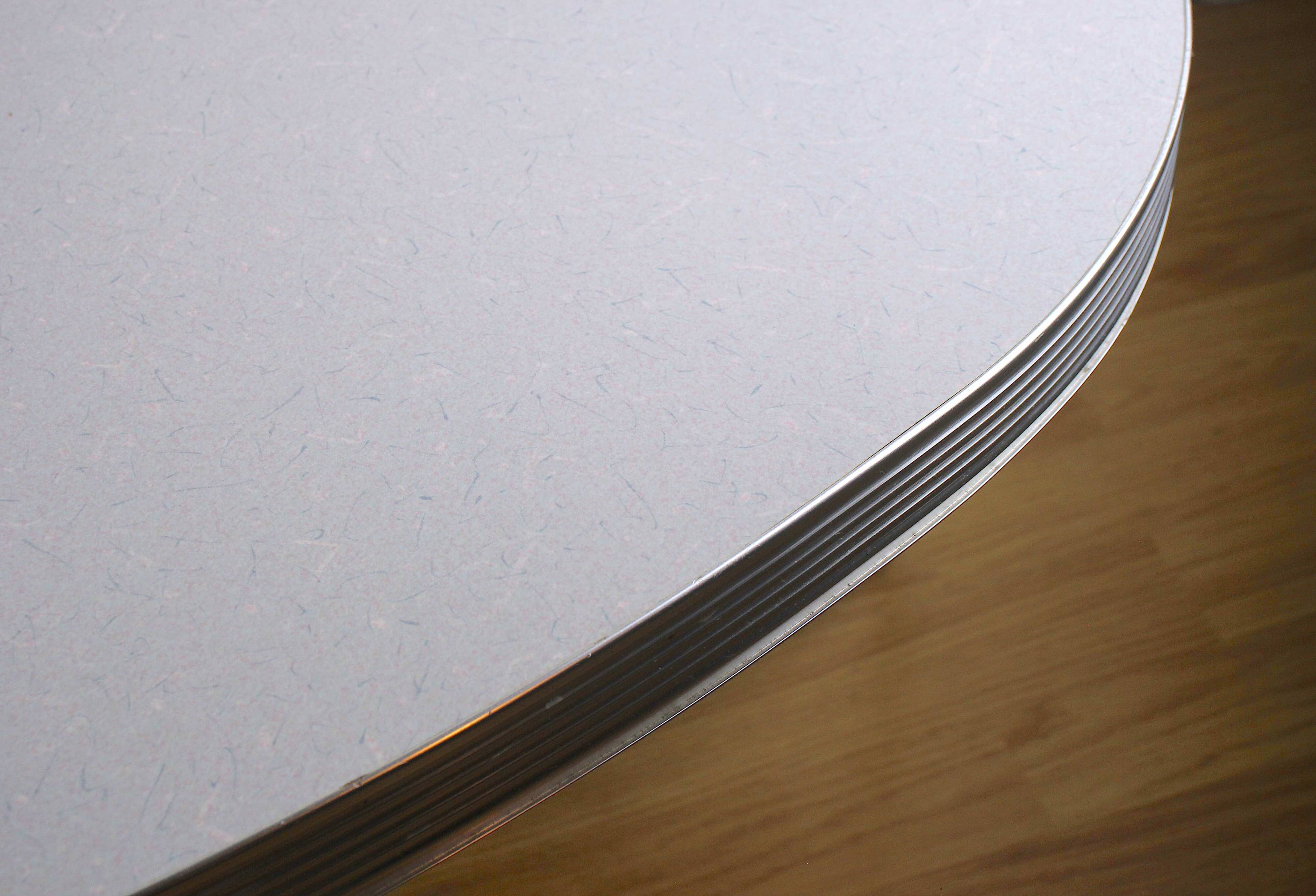 Bean coffee table, vintage American style, Formica metal, 1970s