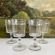4 Baccarat cut crystal water/wine glasses, Chicago model