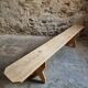 Set of 2 antique French poplar benches, consoles or shelves, circa 1900.