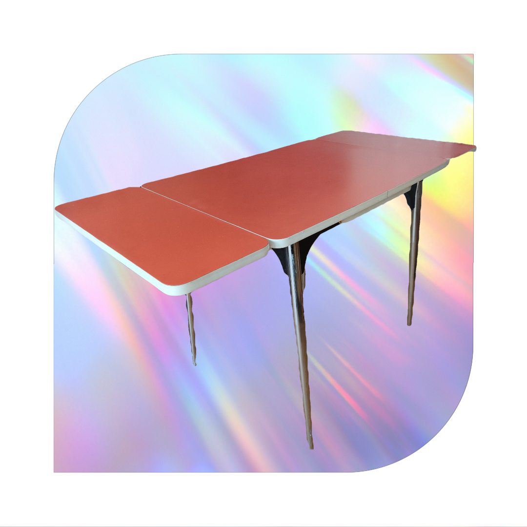 Table year 70 in orange Formica