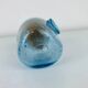 Bubble glass bonbonnière from Biot, blue