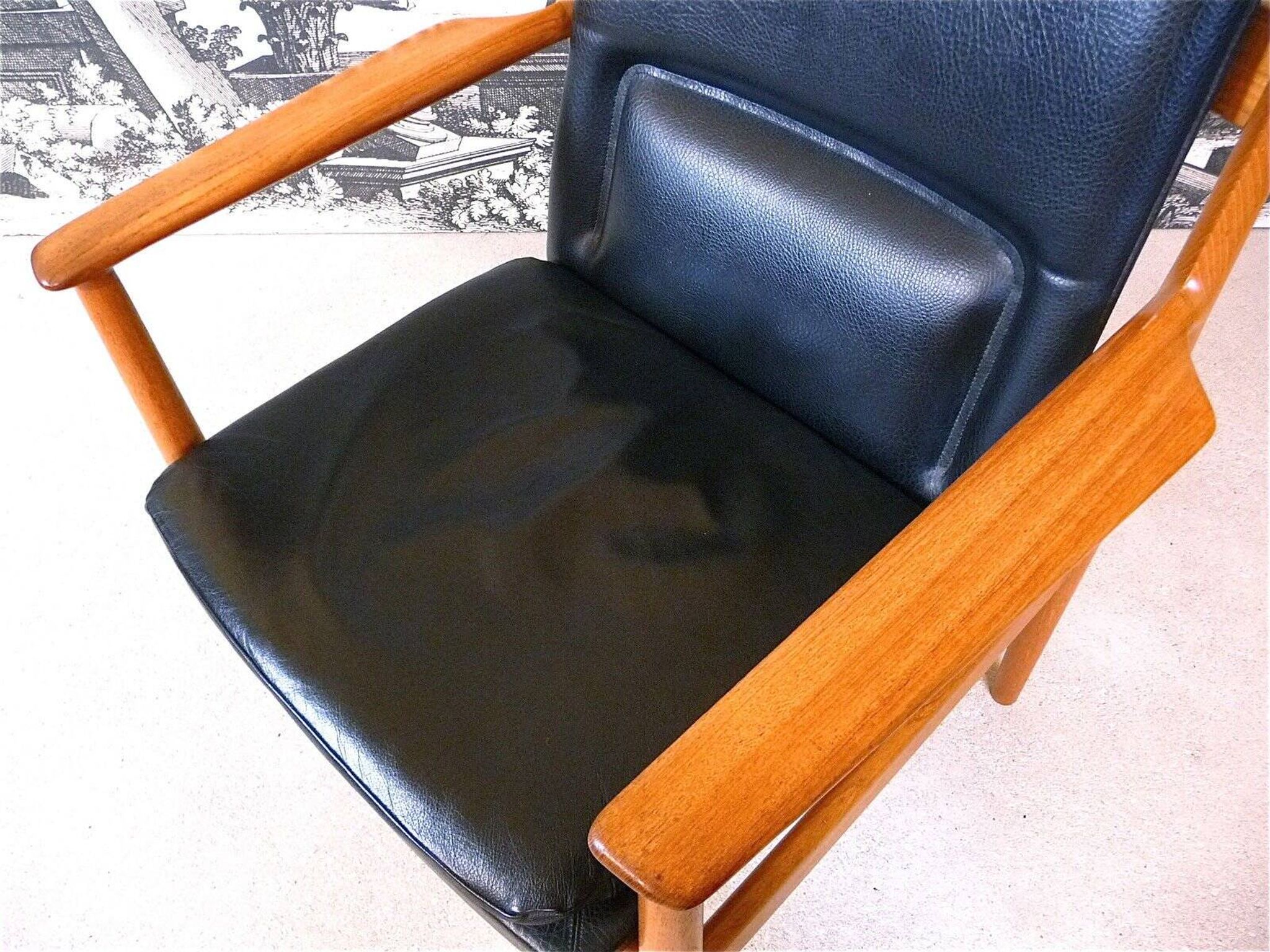 Danish model 341 desk chair in teak by Arne Vodder for Sibast, 1960s