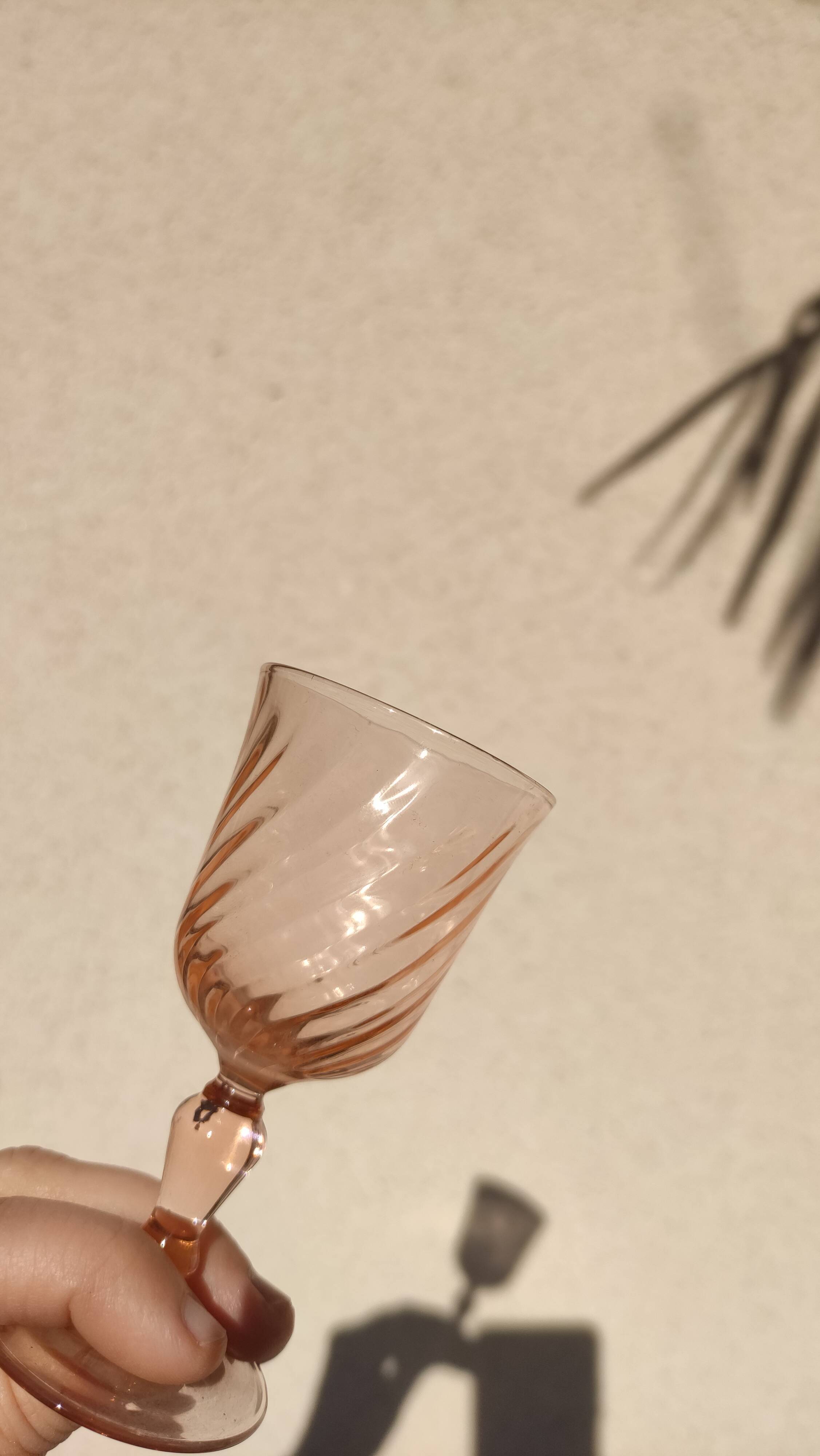 Set of twelve foot glasses Rosaline D'arcoroc Luminarc