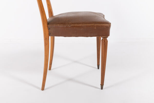 Set of 2 Italian chairs by Vittorio Dassi 1950