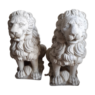 Pair of ancient lions