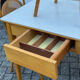 4 vintage bentwood dining chairs and pine laminate 1950’s table