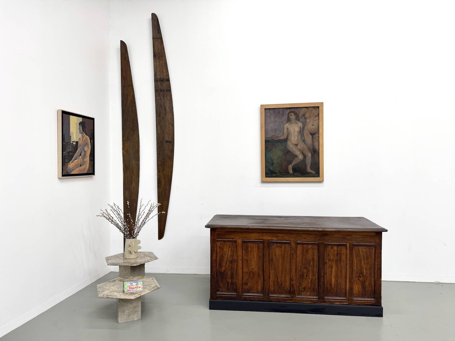 Solid Walnut Trade Counter