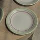Set of 12 green and pink Italian plates